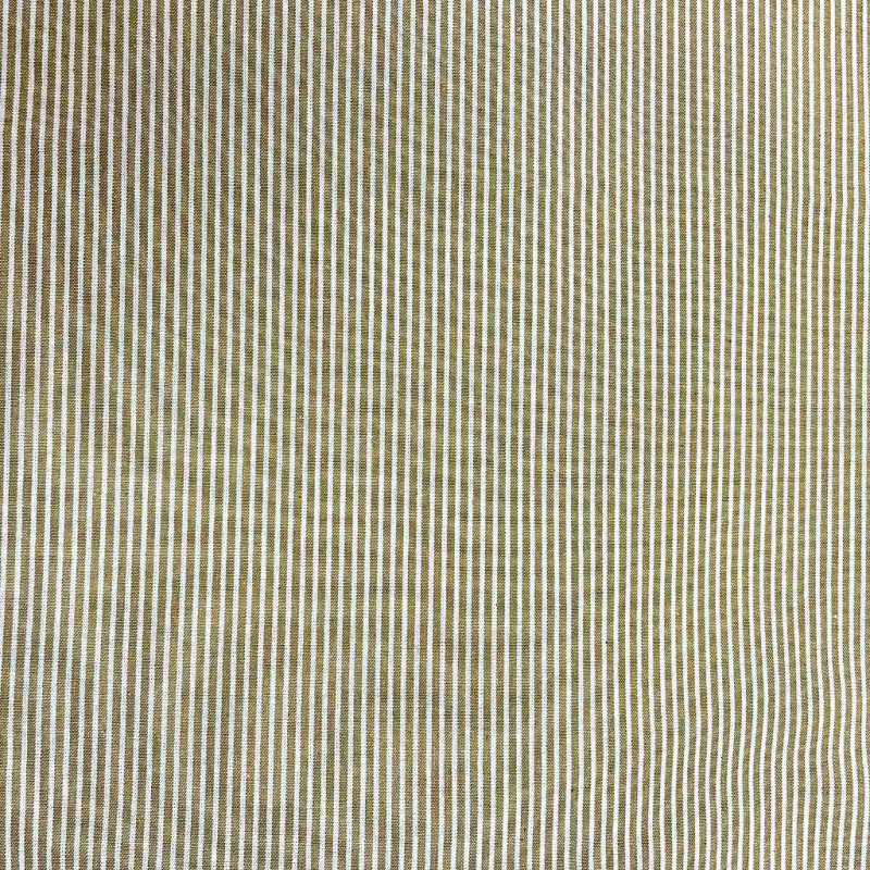 Gewebte gestreifte Baumwolle RAYCO Ocker / Ecru
